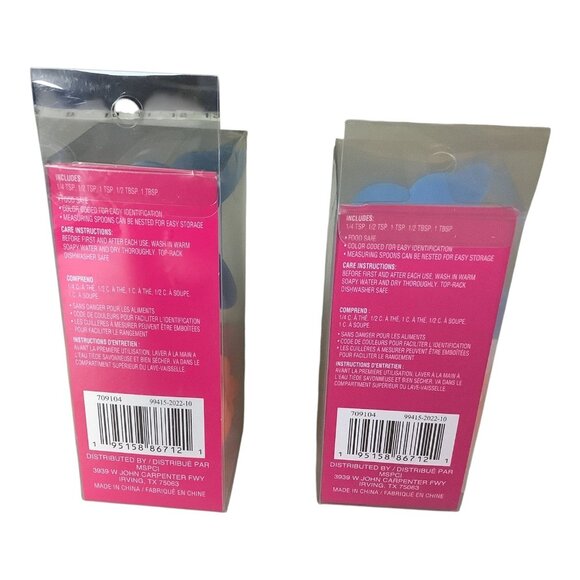 Celebrate It Measuring Spoon Sets 5 Pc Bakeware Utensils (2 Packs) Butterfly - Picture 4 of 7